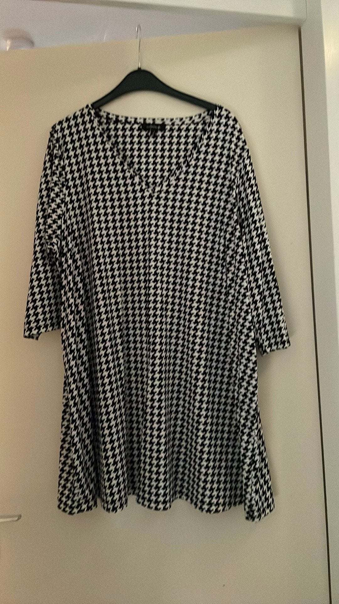 Colletta A-lijn tuniek zwart/wit maat 50, Ophalen of Verzenden, Zo goed als nieuw, Zwart, Blouse of Tuniek