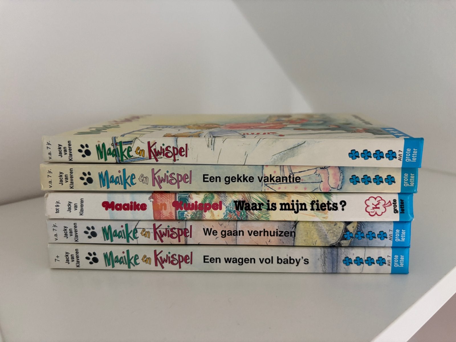 Maaike en Kwispel boekenreeks - 5 delen, Ophalen of Verzenden, Gelezen, Fictie algemeen