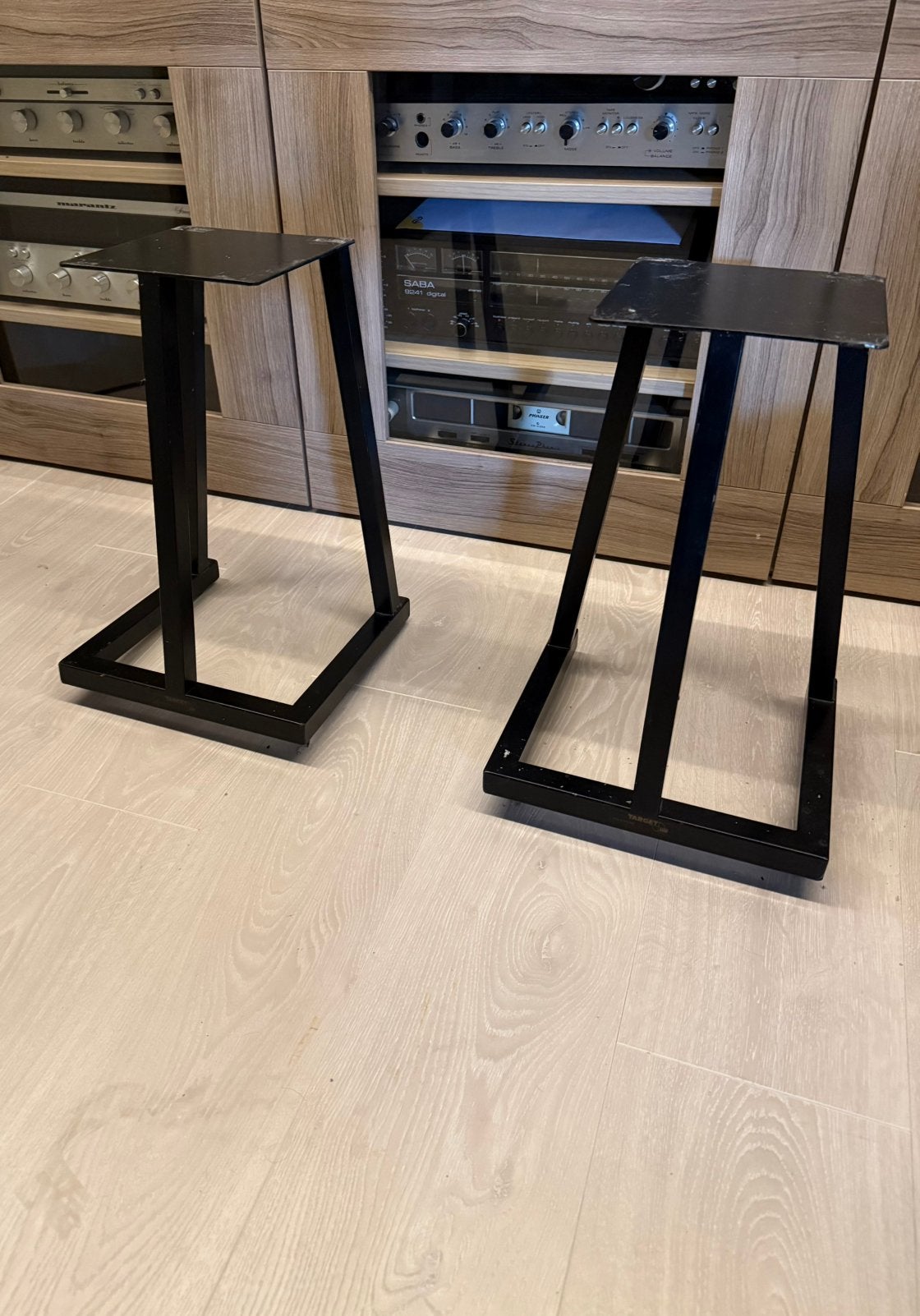Luidspreker stands standaard +/- 43 cm hoog van Target Audio, Gebruikt, Overige typen, Minder dan 60 watt, Ophalen