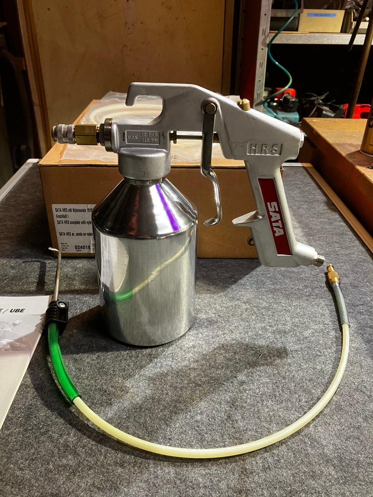 Drukbekerpistool SATA HRS, Doe-het-zelf en Verbouw, Ophalen of Verzenden, Nieuw, Verfspuit of Verfpomp