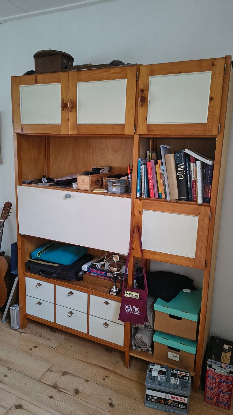 Ikea opstelling, kast met lades, deuren en planken, Ophalen, Gebruikt, 200 cm of meer, Met lade(s)