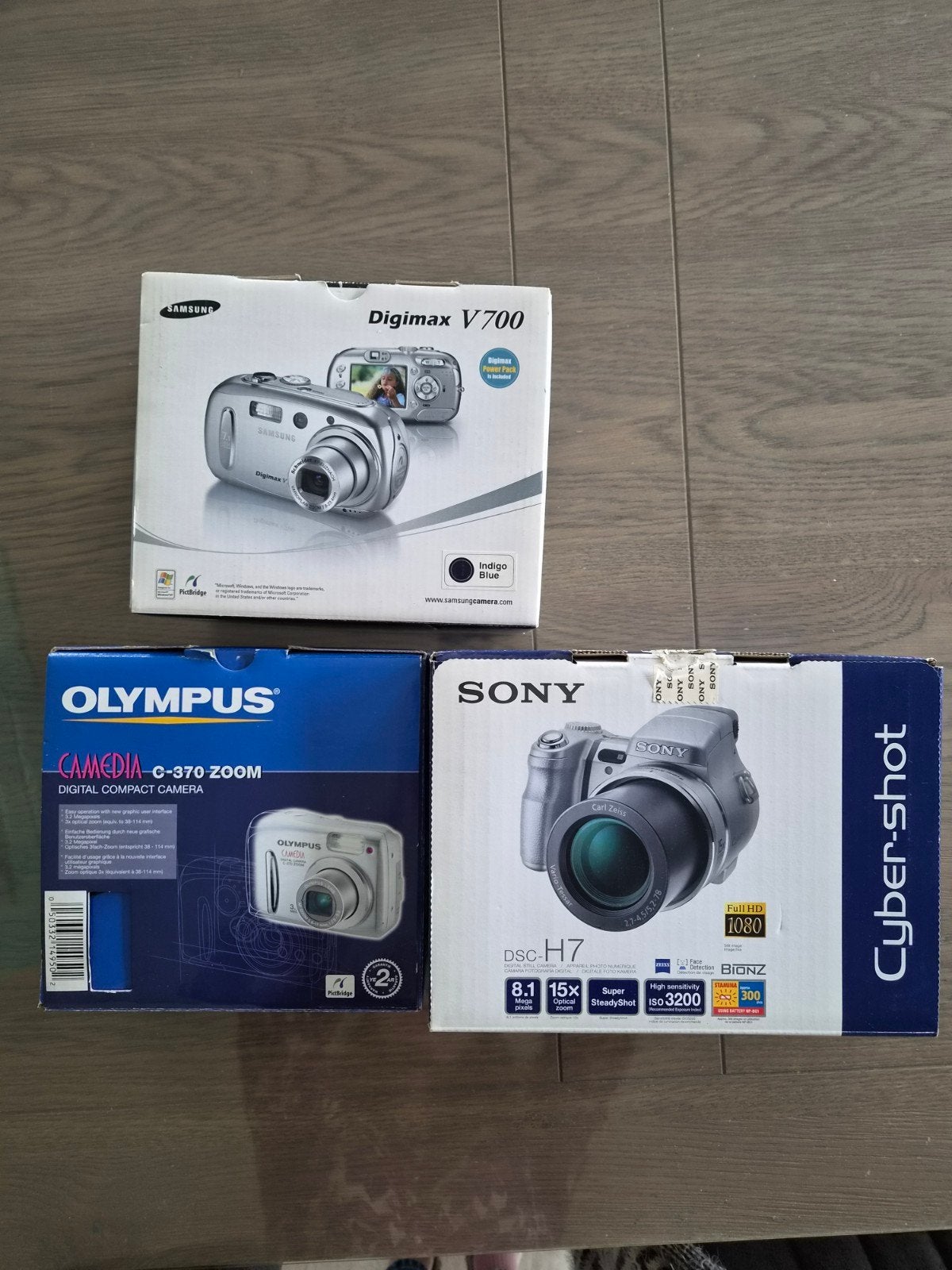 3 Digitale Camera's: Olympus, Samsung, Sony, Audio, Tv en Foto, Fotocamera's Digitaal, Compact, Nieuw, Ophalen of Verzenden, Olympus