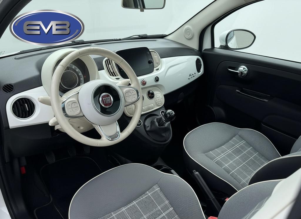 Fiat 500 1.2 4 cilinder Lounge , panoramadak, 16 inch lmv, c, Voorwielaandrijving, Gebruikt, 4 cilinders, 840 kg