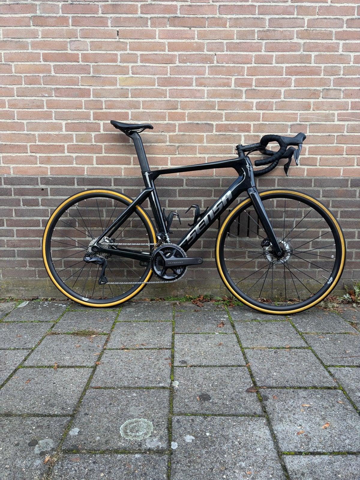 Sensa Giulia Supremo Carbon Disc racefiets -shiny dark brush, 28 inch, Carbon, Heren, Zo goed als nieuw