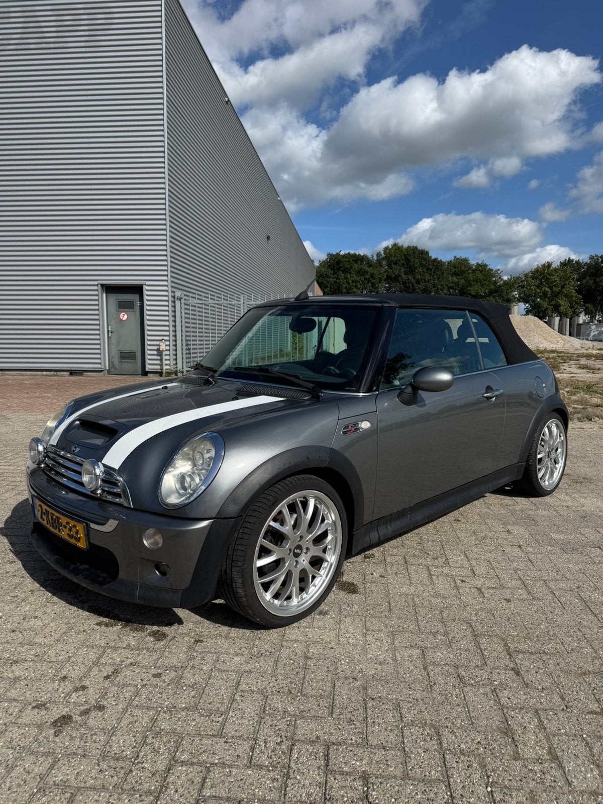 Mini 1.6 16V Cooper S 2006 Grijs Navi/Leder/Cabrio, Voorwielaandrijving, Zwart, 4 cilinders, Cabriolet