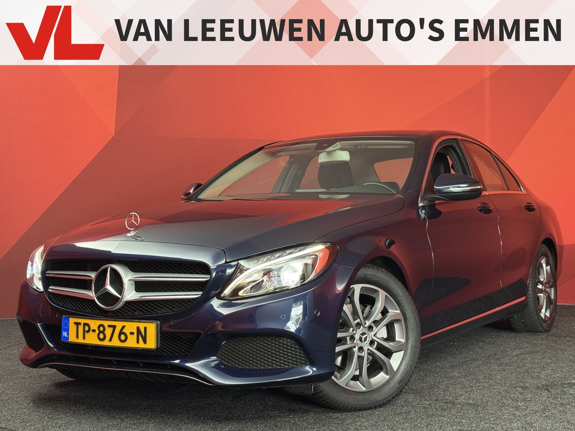 Mercedes-Benz C-Klasse 180 Business Solution | Stoelverwarmi, Automaat, Blauw, Leder en Stof, Bedrijf