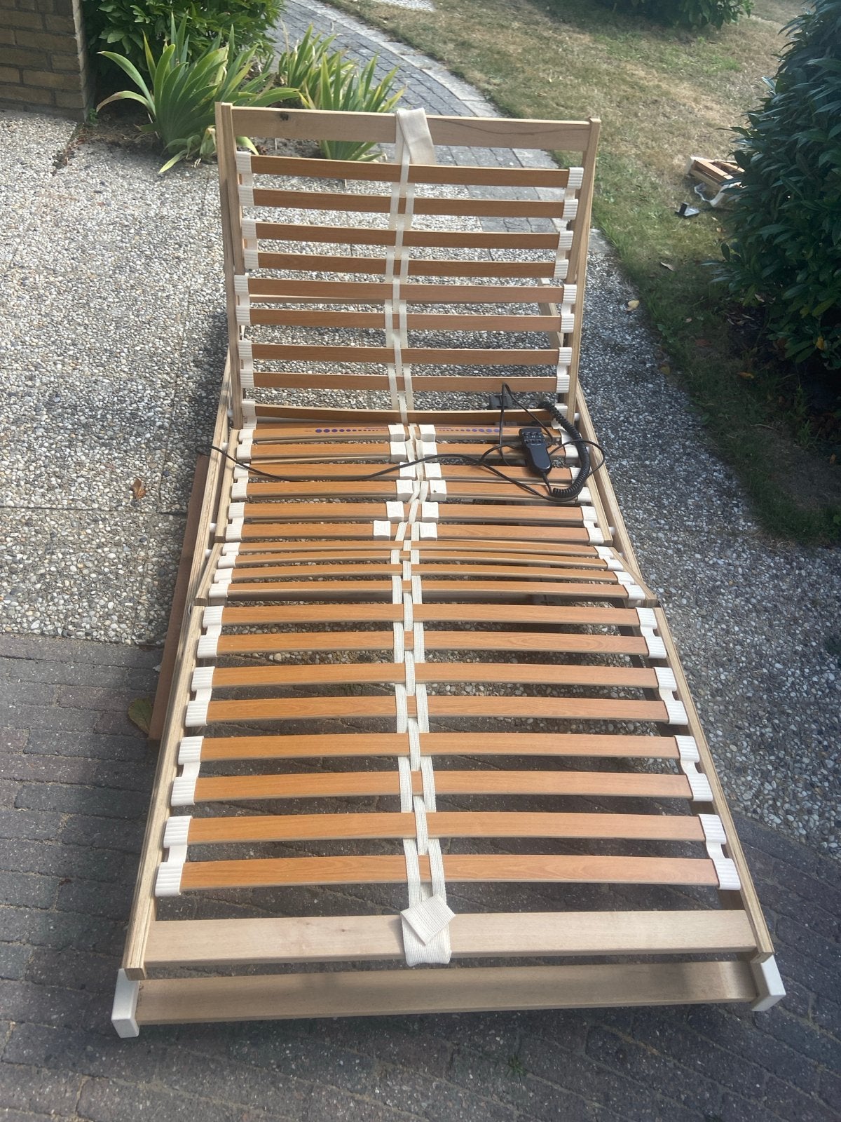 Elektrisch verstelbare lattenbodem 90x200 cm, Gebruikt, Tweepersoons, Ophalen of Verzenden, Overige maten