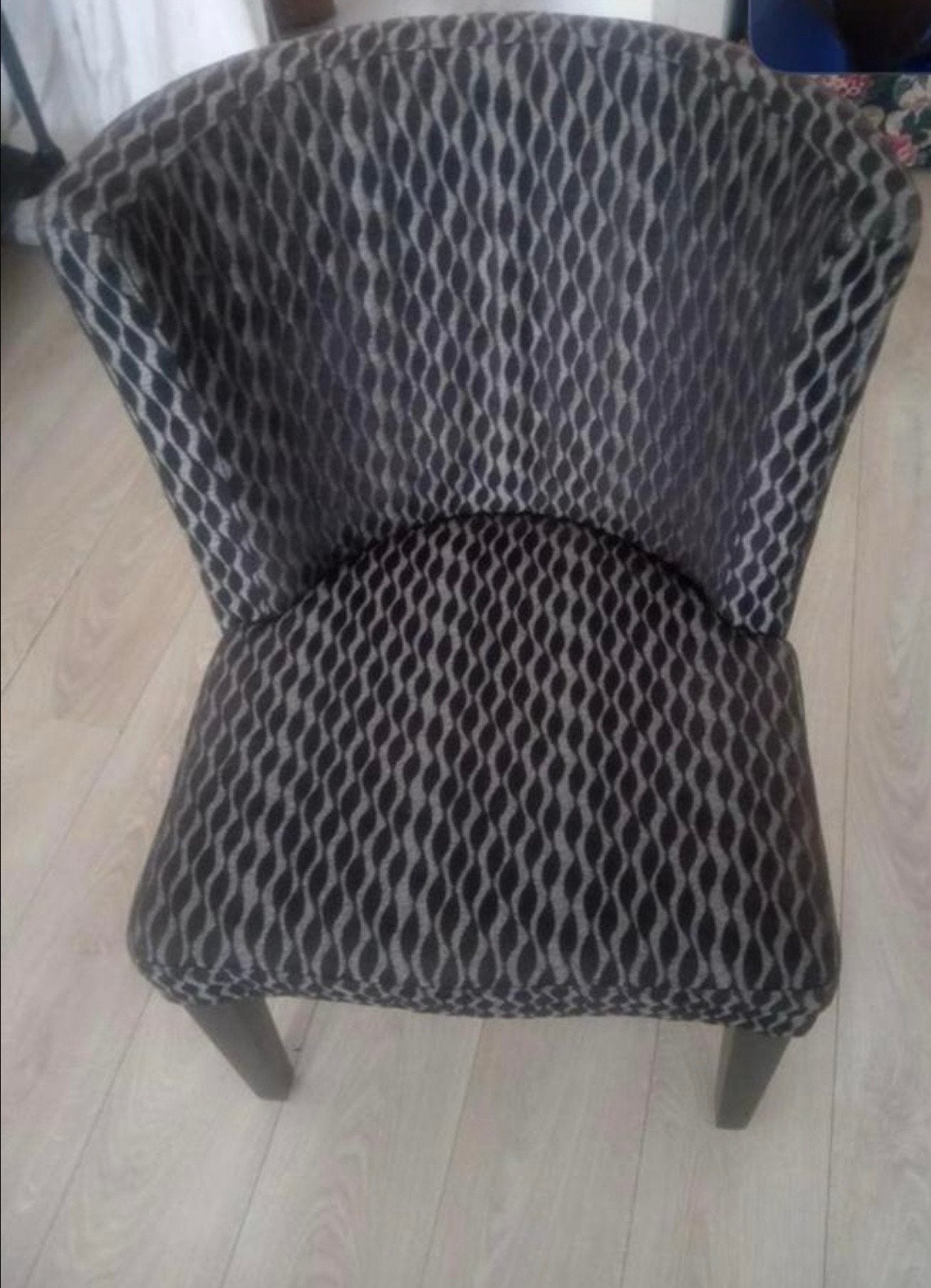 Set van 6 nette eetkamerstoelen, Huis en Inrichting, Stoelen, Ophalen, Zwart, Zo goed als nieuw, Stof