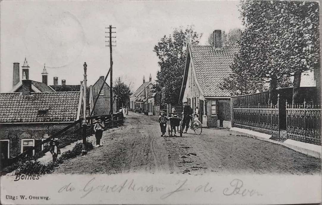 Bolnes (Zuid-Holland) – Dorpsgezicht 1905, Verzenden, Voor 1920, Gelopen, Zuid-Holland