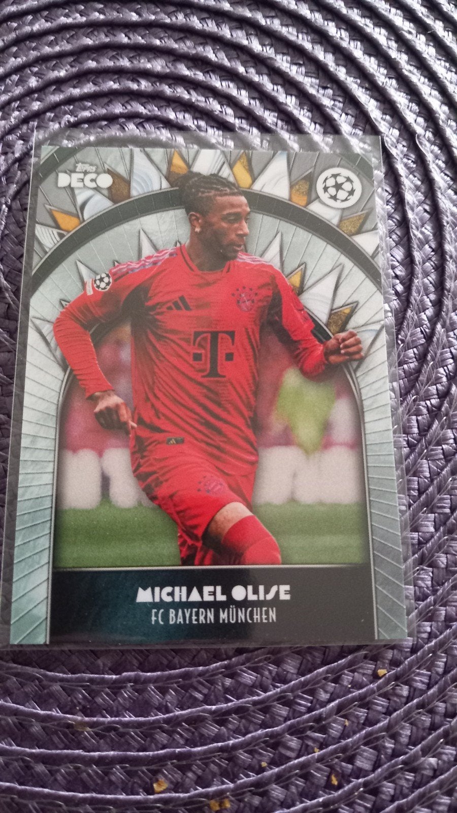 Michael Olise FC Bayern München Topps Deco Spelerskaart, Ophalen of Verzenden, Zo goed als nieuw, Buitenlandse clubs, Spelerskaart