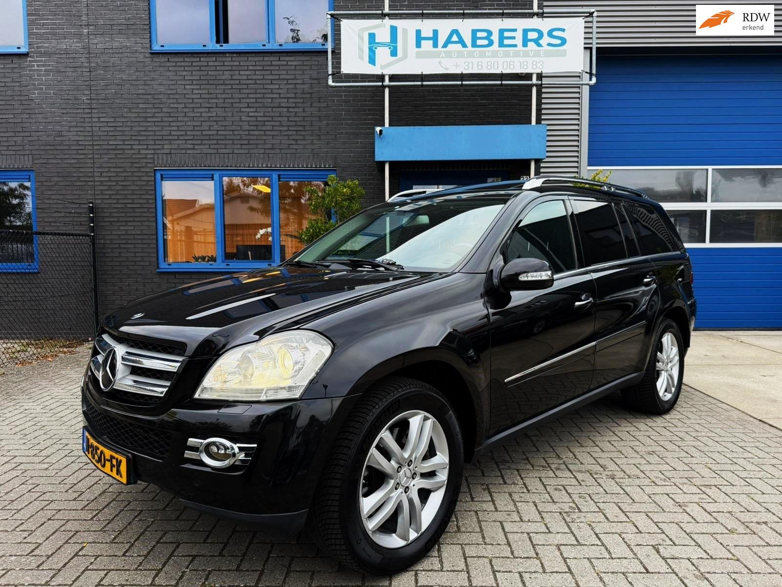 Mercedes-Benz GL-klasse 500 387PK|Youngtimer|Navi|Adaptiv Cr, Auto's, Automaat, Traction-control, Zwart, Bedrijf