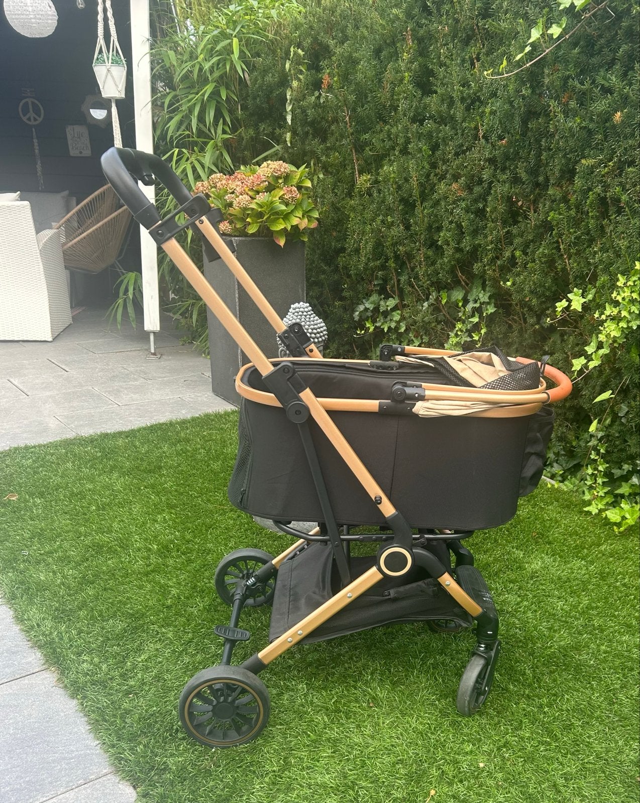Inklapbare Hondenbuggy tot 25 kg, Ophalen, Zo goed als nieuw
