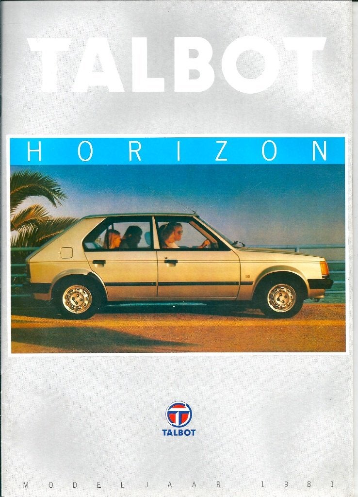 Folder Talbot Horizon 1981, Boeken, Auto's | Folders en Tijdschriften, Ophalen of Verzenden, Gelezen, Overige merken