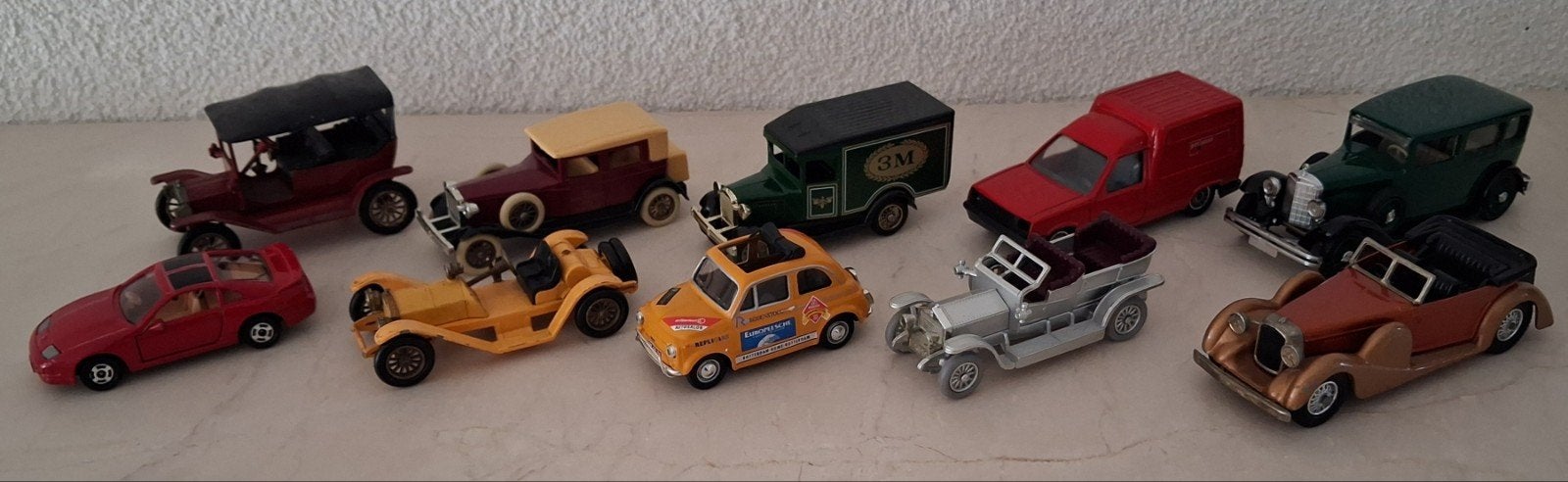 Modelauto's 10 stuks, Hobby en Vrije tijd, Modelauto's | 1:43, Ophalen of Verzenden, Auto, Overige merken