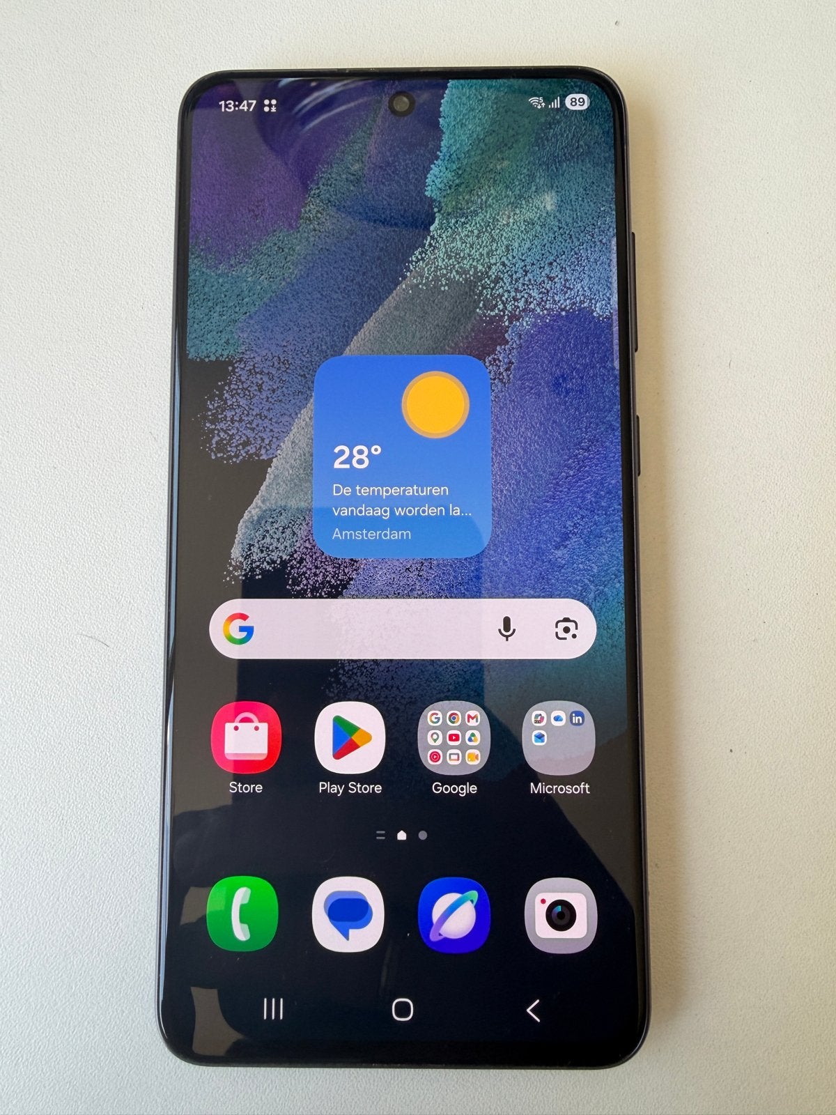 Samsung Galaxy S21 FE 5G - 128GB, Telecommunicatie, Mobiele telefoons | Samsung, Ophalen, Zwart, Touchscreen, Zo goed als nieuw
