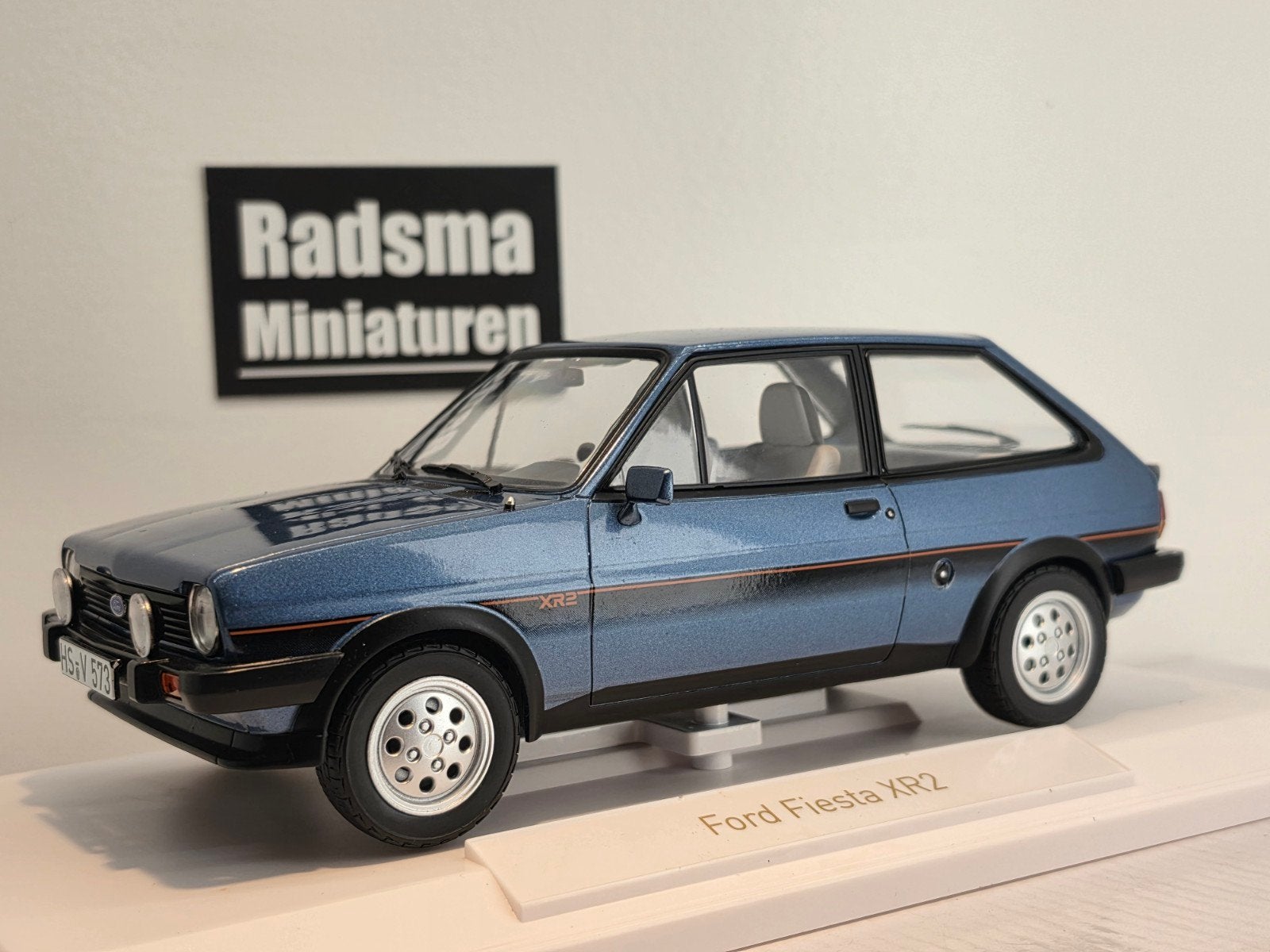 Ford Fiesta XR2 - Blauw - 1:18 Norev, Auto, Nieuw, Norev, Ophalen of Verzenden