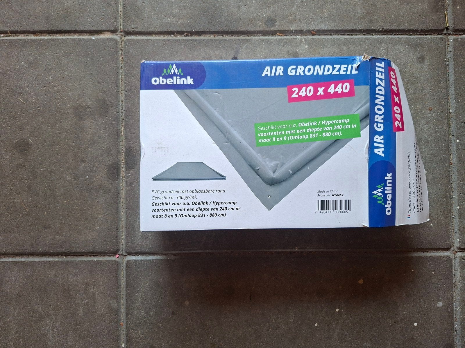 Obelink Air Grondzeil 240x440, Ophalen of Verzenden, Zo goed als nieuw