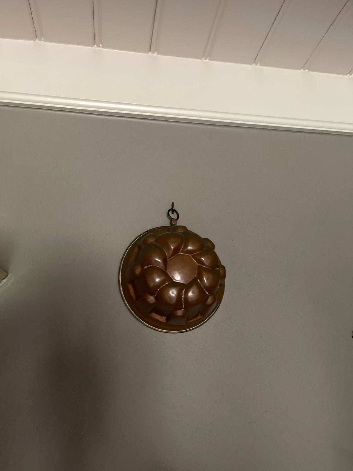 Antieke Koperen Puddingvorm - Decoratieve Keukenaccessoire, Ophalen of Verzenden, Koper