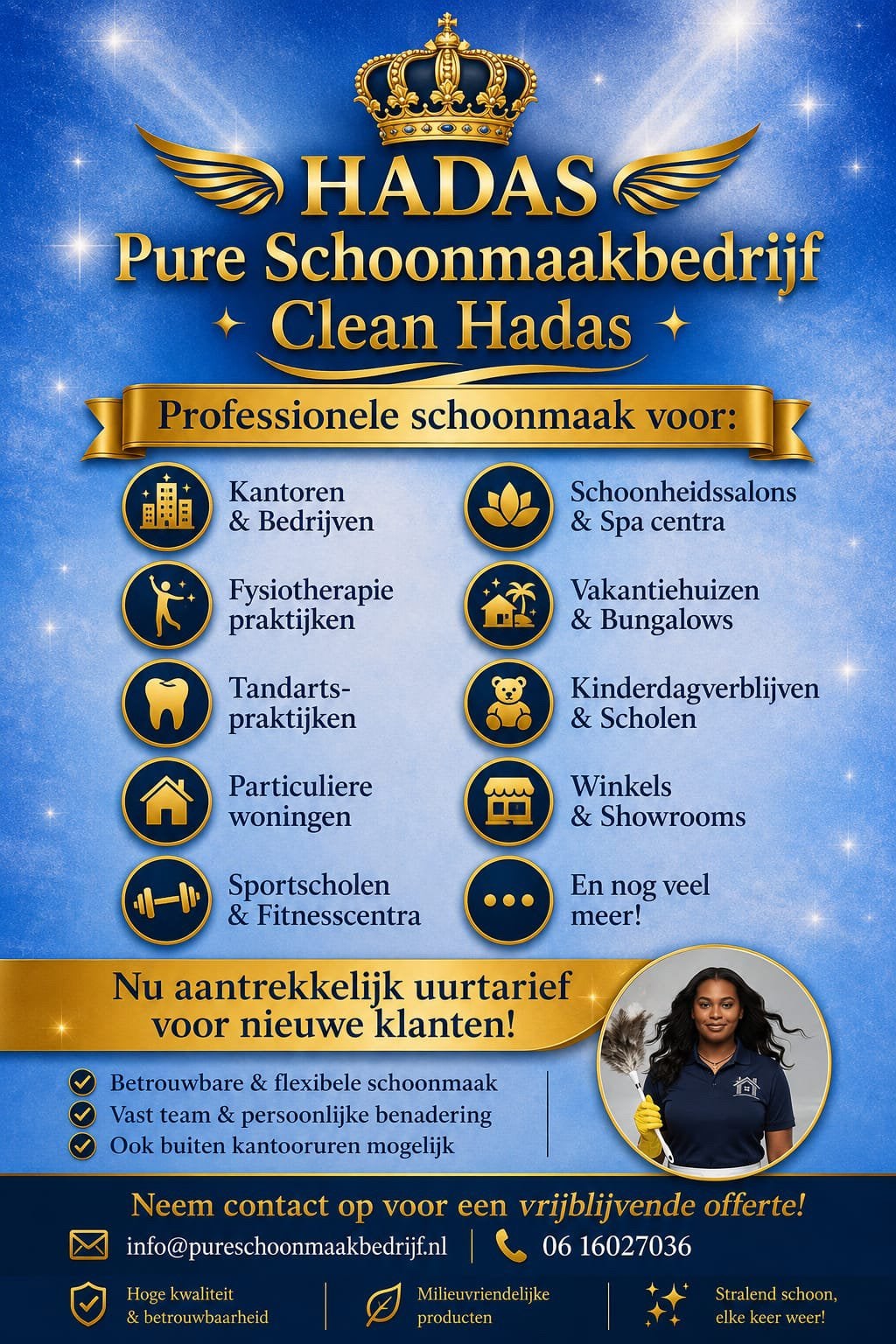Betrouwbare schoonmaakservice voor vaste samenwerking, Ophalen of Verzenden, Schoonmaakmiddel