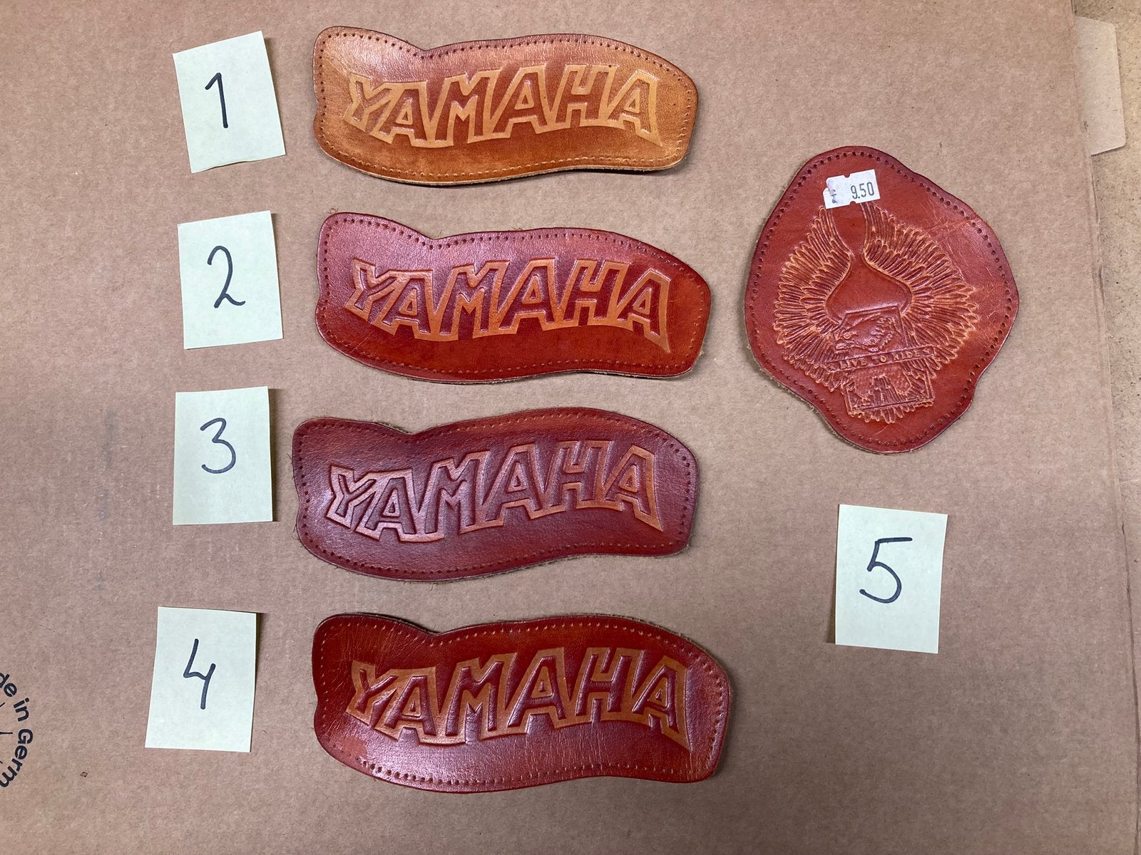 Nieuw (NOS) lederen opnaai patches YAMAHA en LIVE TO RIDE, Ophalen of Verzenden, Nieuw