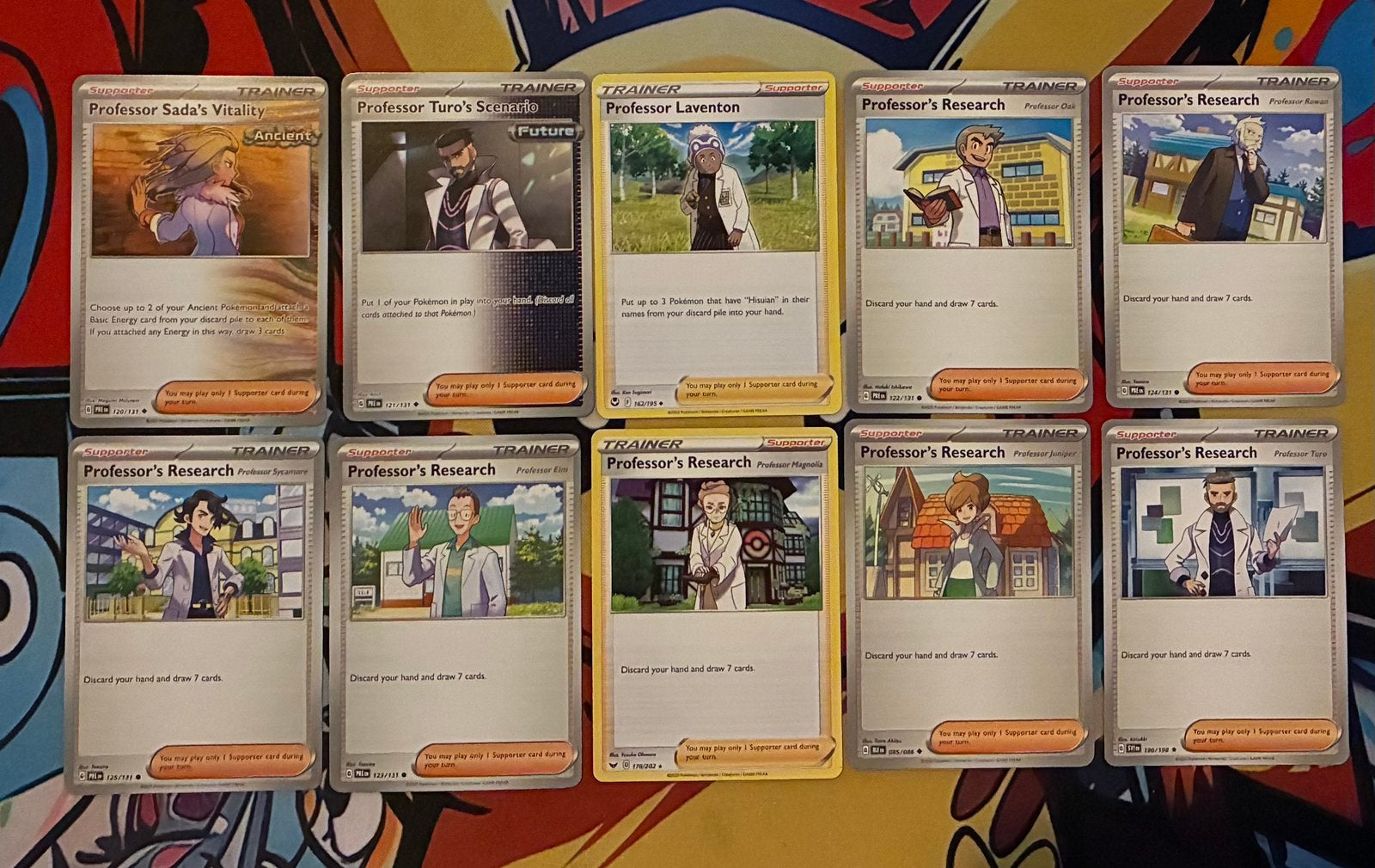 10x Pokémon Professor Trainer kaarten – Engels – NM, Ophalen of Verzenden, Zo goed als nieuw, Meerdere kaarten
