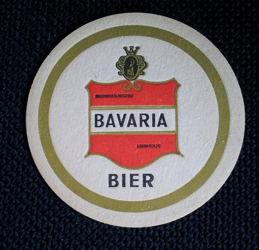 Bierviltje Bavaria oud model (876), Ophalen of Verzenden, Gebruikt, Viltje(s), Bavaria