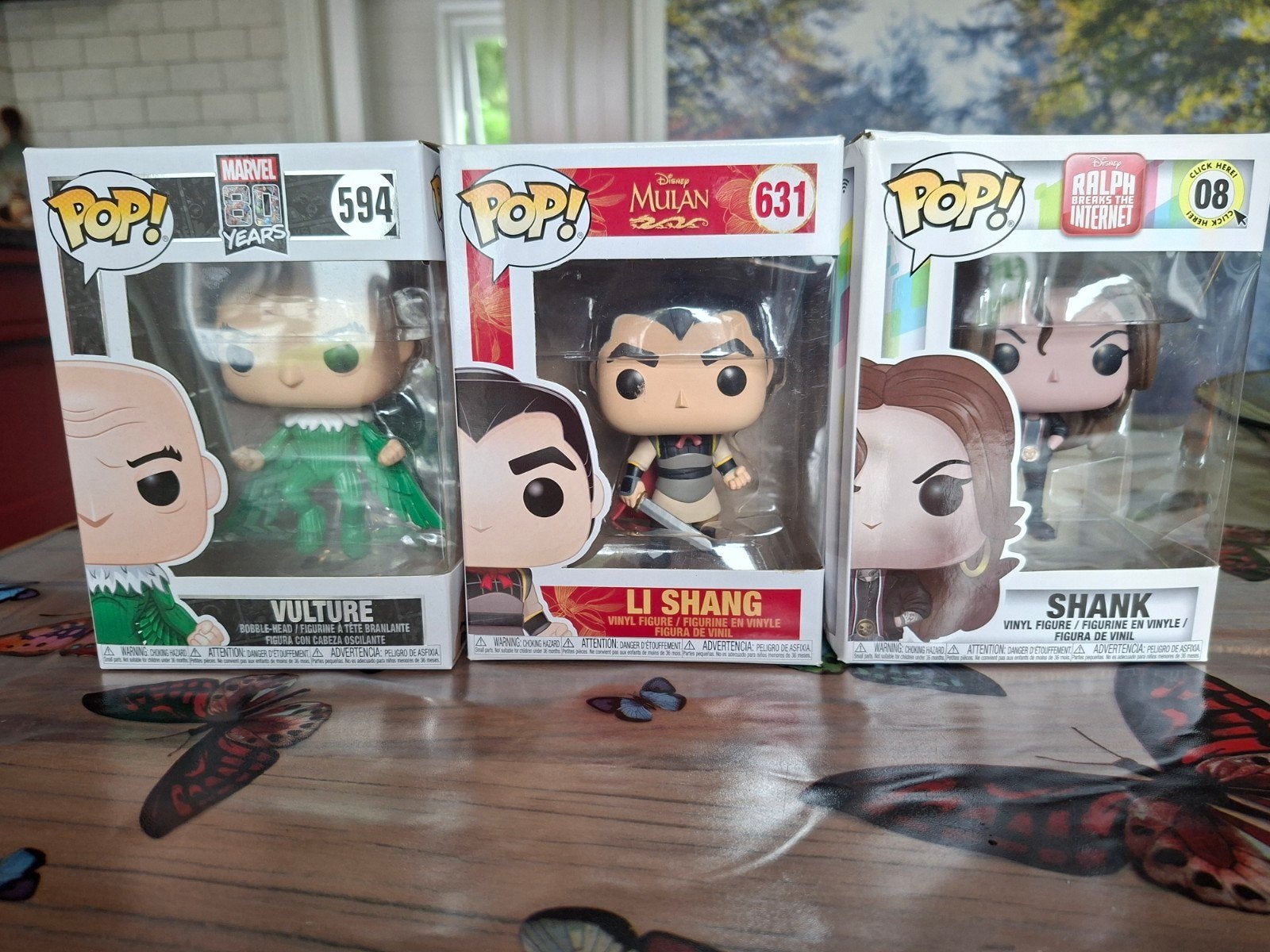 3 Funko Pop! Figuren: Li Shang, Shank, Vulture, Ophalen of Verzenden, Gebruikt