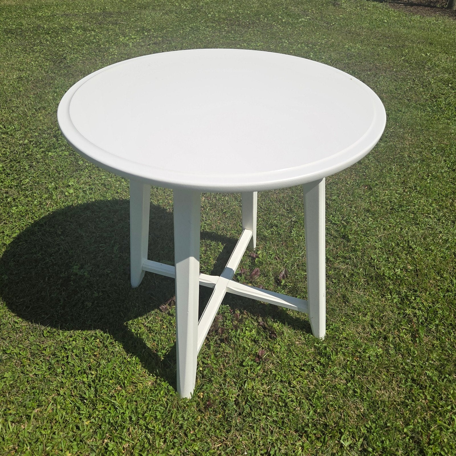 Ikea Salontafel Kragsta bijzettafel wit rond hout, Ophalen, 50 – 75, 50 tot 100 cm, Rond