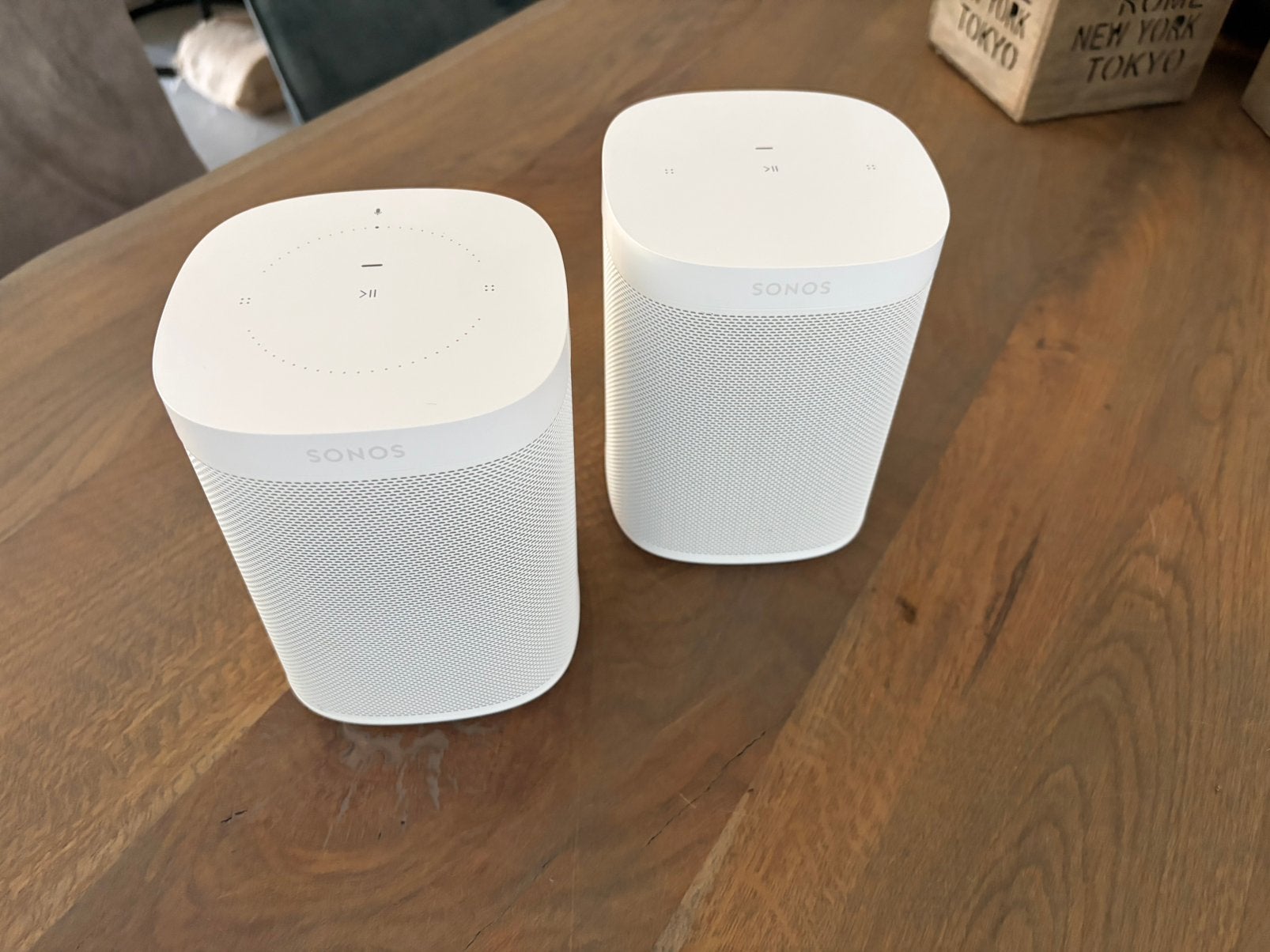 2x Sonos One (1x One en 1x One SL) - Wit, Audio, Tv en Foto, Luidsprekers, Slimme speaker, WiFi, Ophalen of Verzenden, Zo goed als nieuw