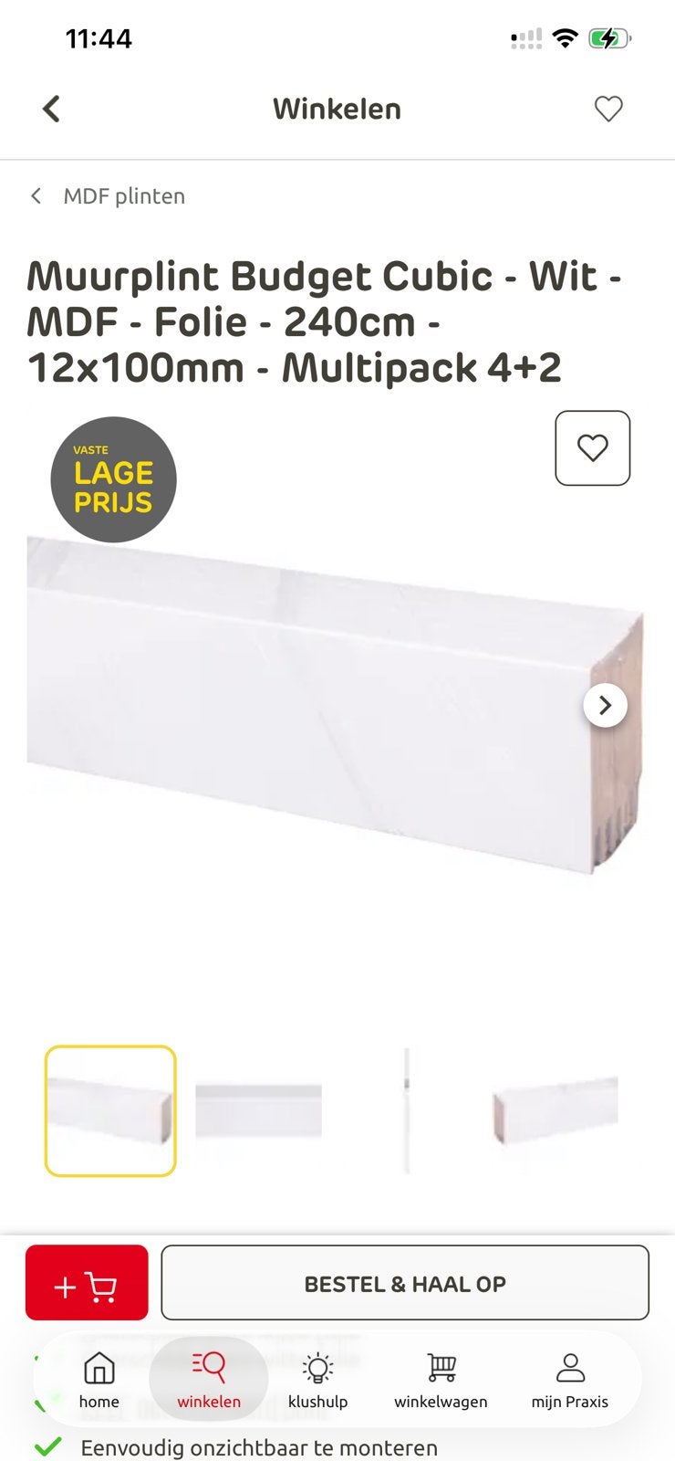 Praxis plinten, Ophalen, Zo goed als nieuw, Mdf, 200 tot 250 cm