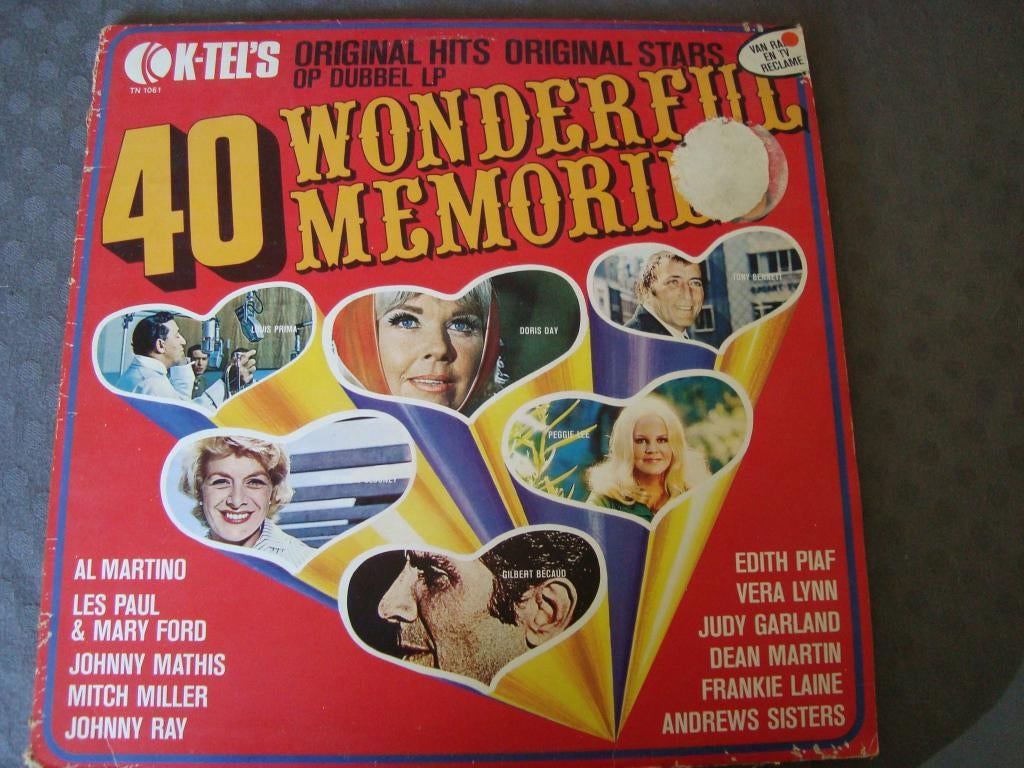 40 wonderful memories dubbel lp, Ophalen of Verzenden, Zo goed als nieuw, 12 inch