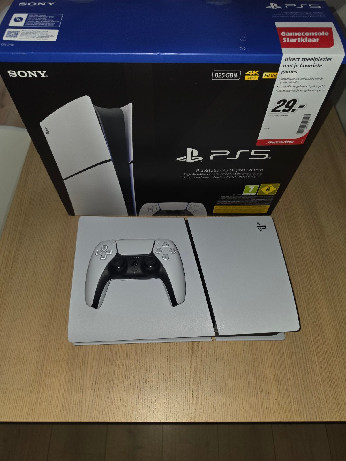 Sony PlayStation 5 Slim Digital Edition 825GB, Ophalen of Verzenden, Zo goed als nieuw, Playstation 5 Digital