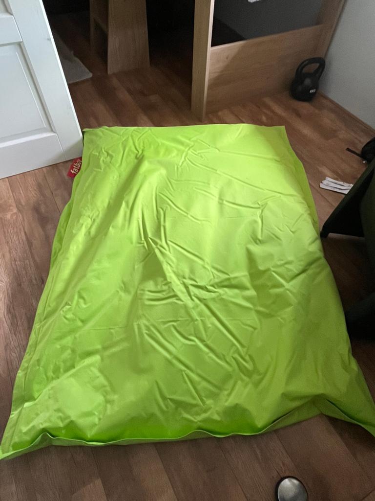 Fatboy in/outdoor licht groen 170/131, Ophalen, Zo goed als nieuw, Groen, Zitzak