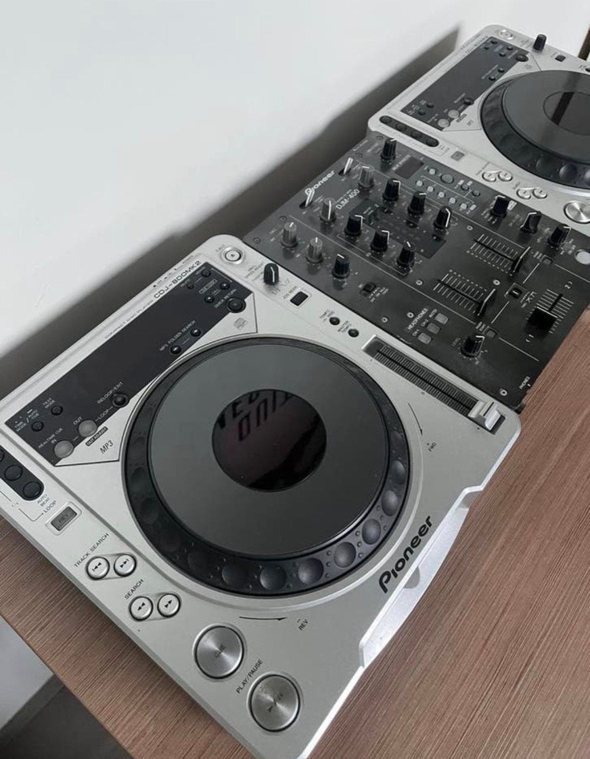 Pioneer cdj-800mk2 set + pioneer djm-400, Ophalen of Verzenden, Zo goed als nieuw, Dj-set, Pioneer