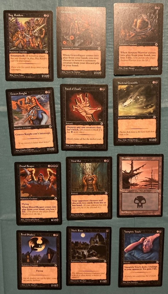 MTG oude kaarten 1997 expansion set Portal, Ophalen of Verzenden, Zo goed als nieuw, Meerdere kaarten