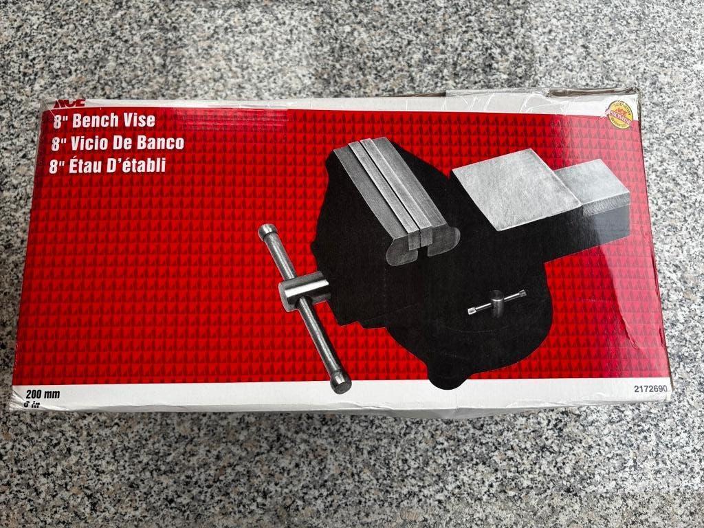 Zware 8” bankschroef 200 mm – nieuw in doos, Ophalen, Nieuw, Minder dan 70 cm, Bankschroef