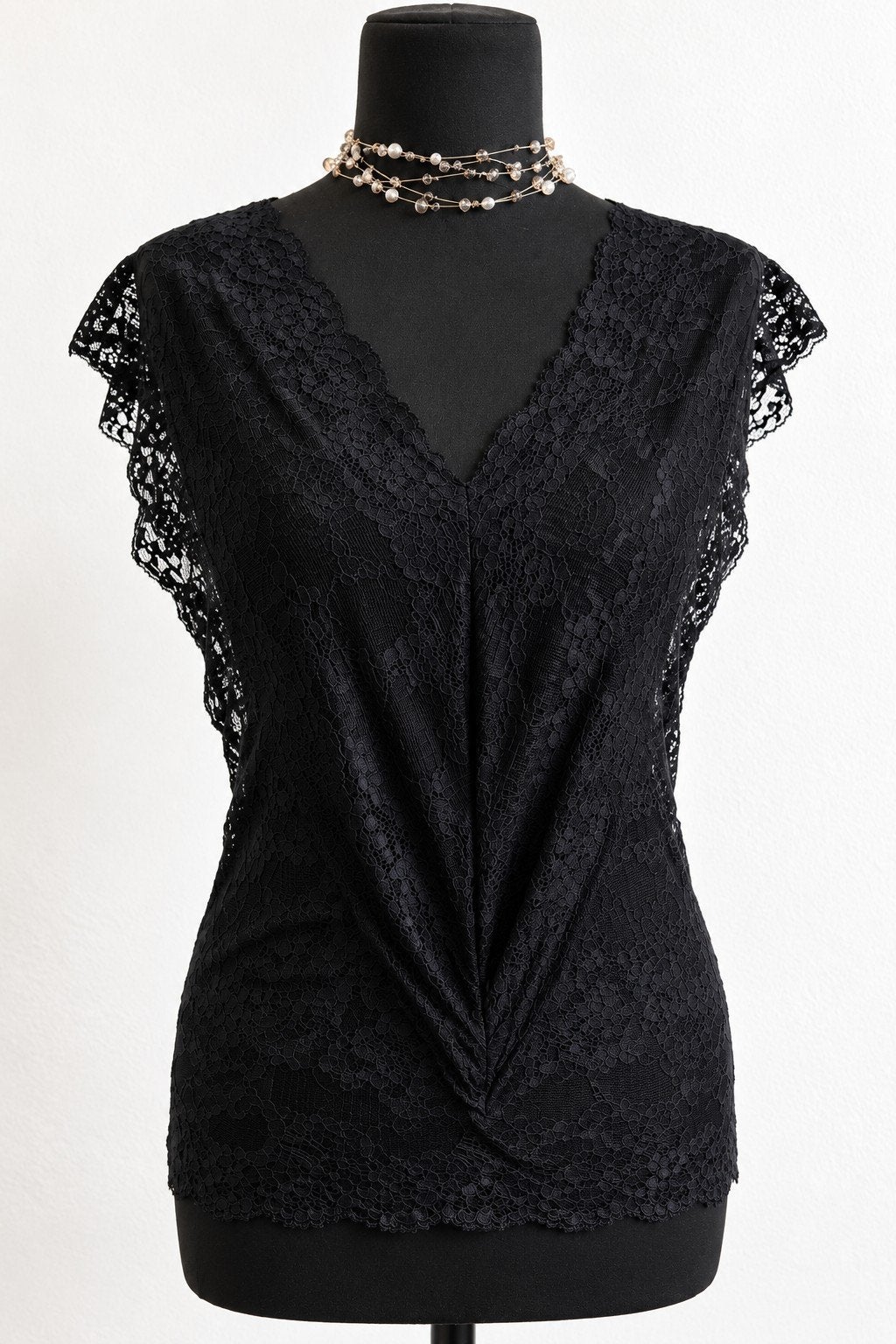 DIDI Erg mooie kanten stretch top XL NIEUW WP €79,95, Zwart, Maat 46/48 (XL) of groter, Nieuw, Didi