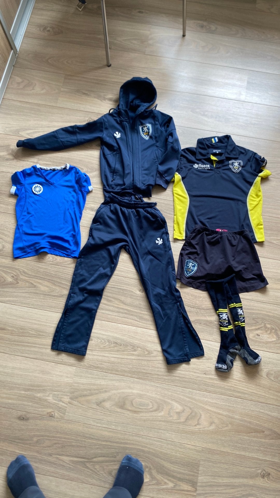 DHC hockey outfit 128-140, Ophalen, Zo goed als nieuw, Maat 128