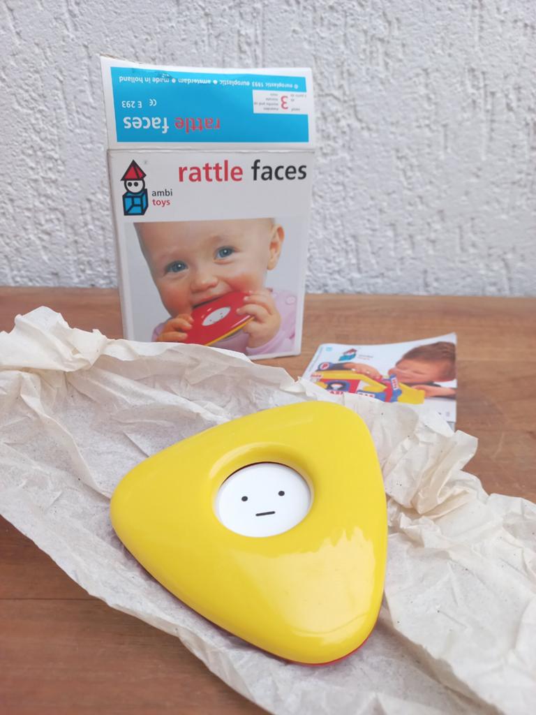 Vintage speelgoed. Ambi Toys. Rattle Faces, Ophalen of Verzenden