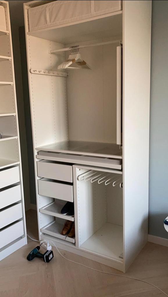IKEA PAX KOMPLEMENT:lades, planken, schoenenrek, inrichting, Ophalen, 200 cm of meer, 50 tot 100 cm, Zo goed als nieuw