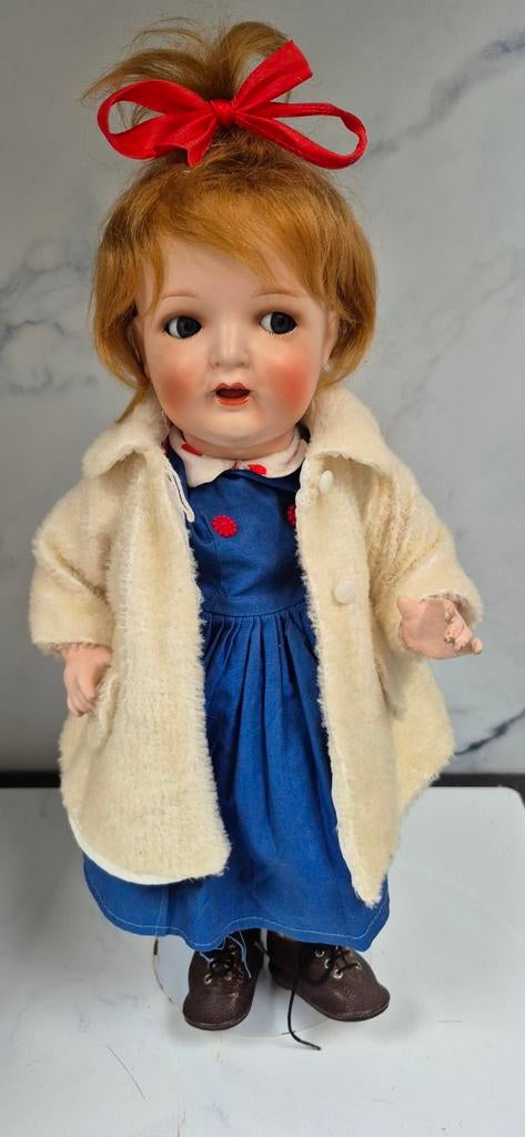 Frans Schmidt & Co pop 36 cm, Verzamelen, Poppen, Ophalen of Verzenden, Gebruikt, Pop