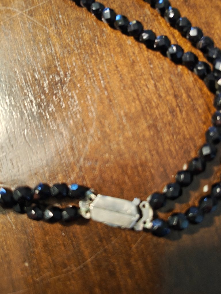 Antieke Art Deco Dubbelstrengs Ketting, Ophalen of Verzenden, Overige materialen, Ketting