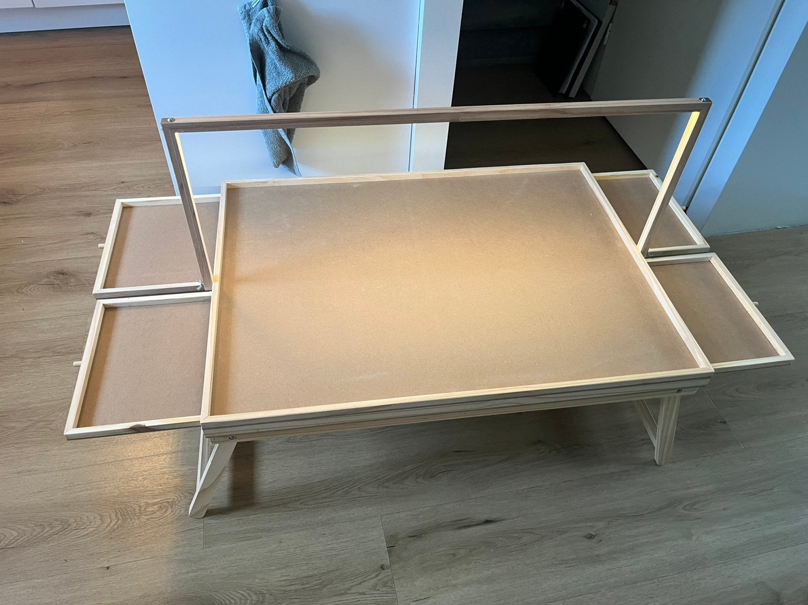 Puzzeltafel met led lamp, Ophalen, Zo goed als nieuw, Rechthoekig, 50 tot 100 cm