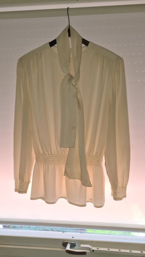100% zijden blouse maat 36/38, Ophalen of Verzenden, Zo goed als nieuw, Maat 36 (S)