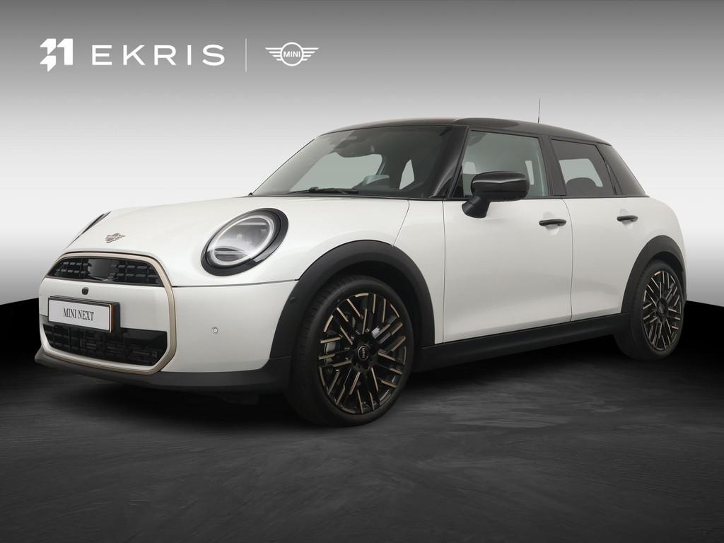 MINI 5-deurs Cooper C Favoured | Pakket-L | Stuur- Stoelverw, Auto's, Mini, Gebruikt, 156 pk, Met garantie (alle), Leder en Stof