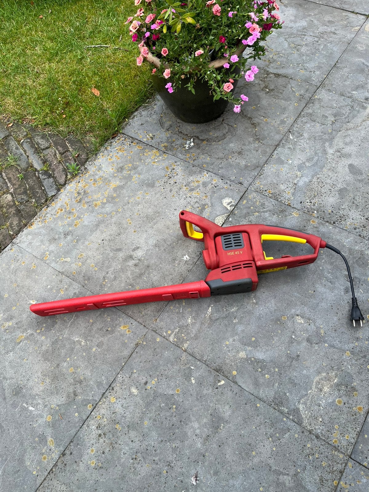 Wolf Garten HSE 45V elektrische heggenschaar kantelbaar, Ophalen of Verzenden, Zo goed als nieuw, Elektrisch