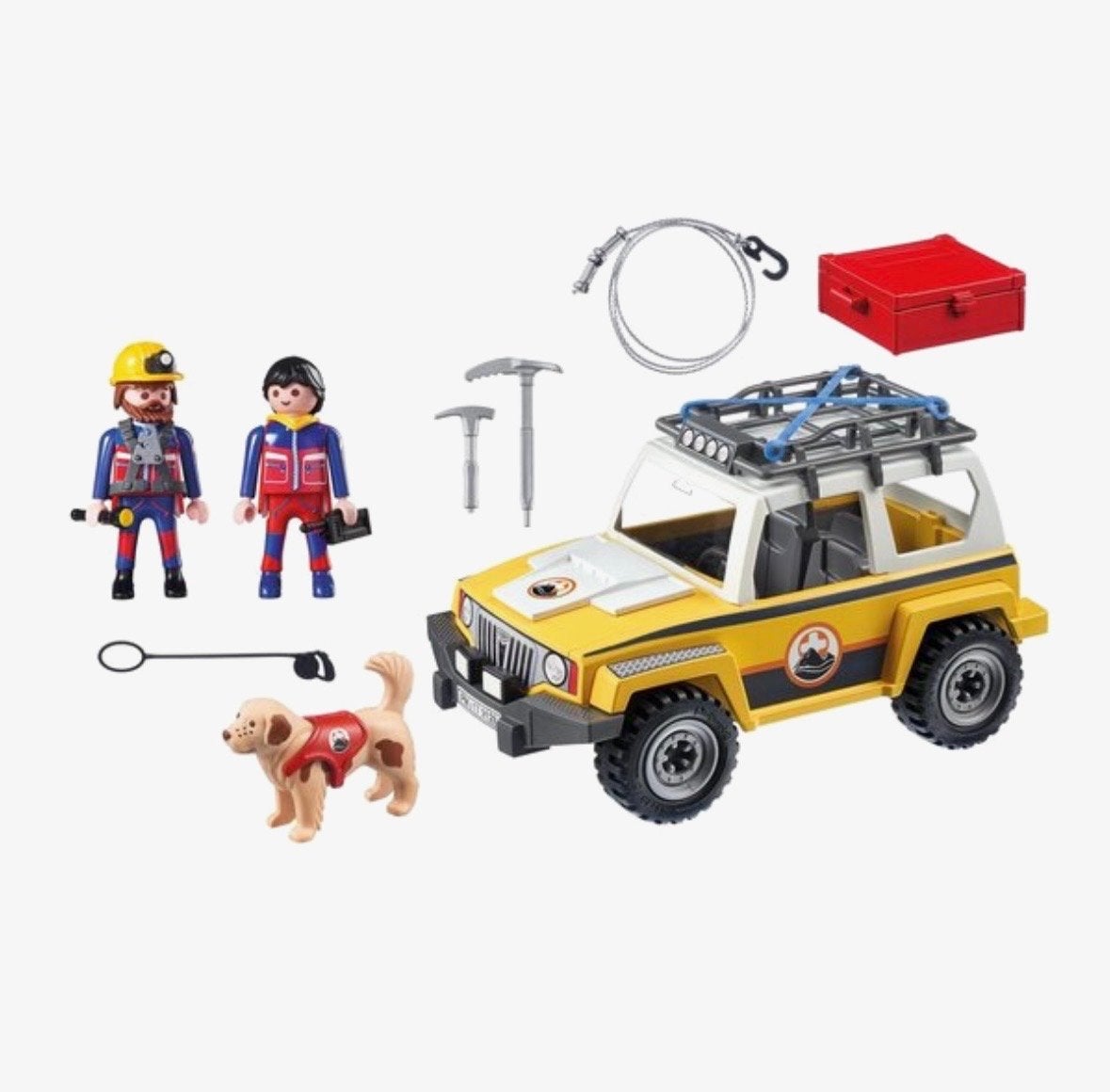 Playmobil Action 9128 Reddingsvoertuig met hond, Kinderen en Baby's, Speelgoed | Playmobil, Complete set, Voertuig, Ophalen of Verzenden