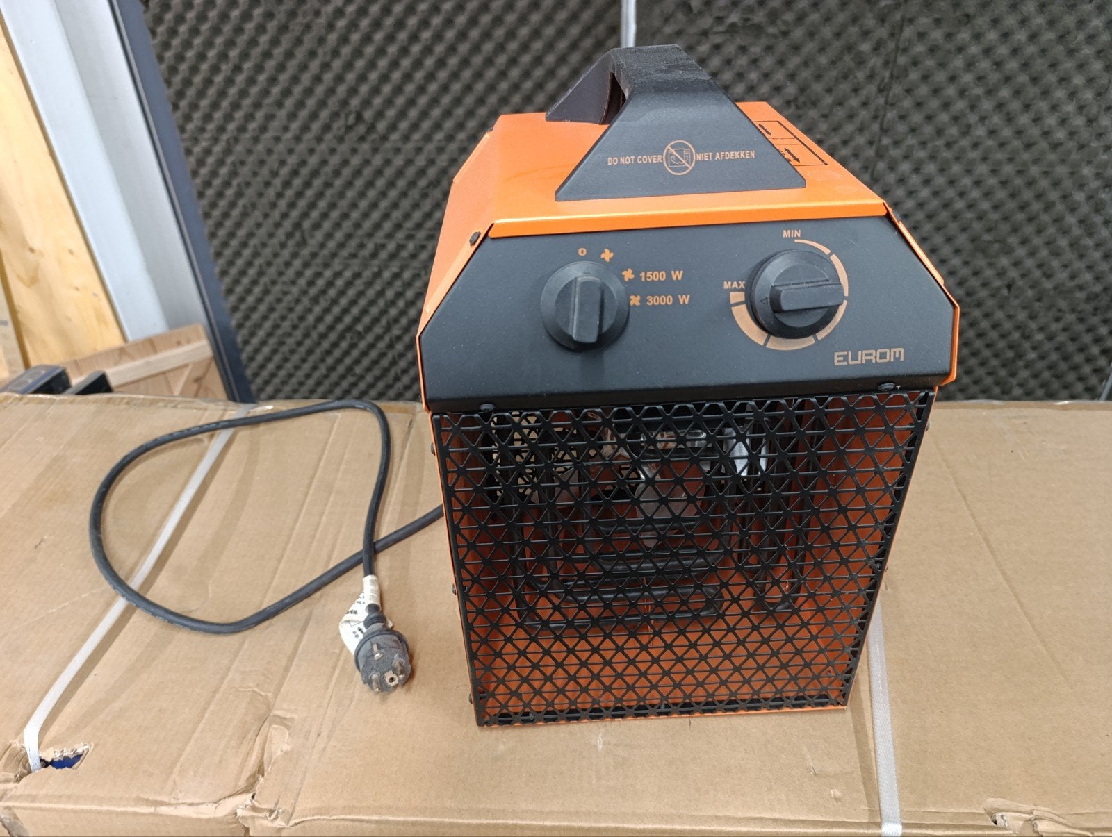 Eurom EK Delta 3000 elektrische ventilatorkachel 3000W, Ophalen of Verzenden