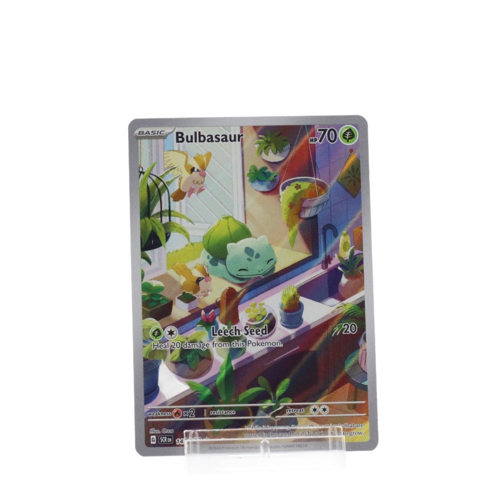 TCG Bulbasaur (SCR 143), Nintendo, Zo goed als nieuw, Support@nintendo.com, 11-1 Hokotate-cho, Kamitoba, Minami-ku
Kyoto 601-8501
Japan