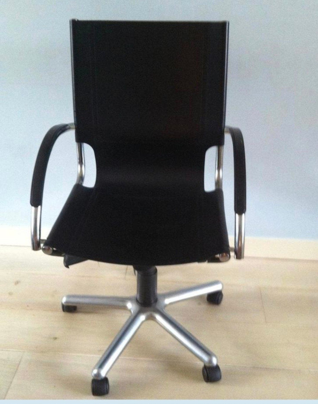 Design bureaustoel Bauhaus stijl, desk chair, Ophalen, Gebruikt, Zwart